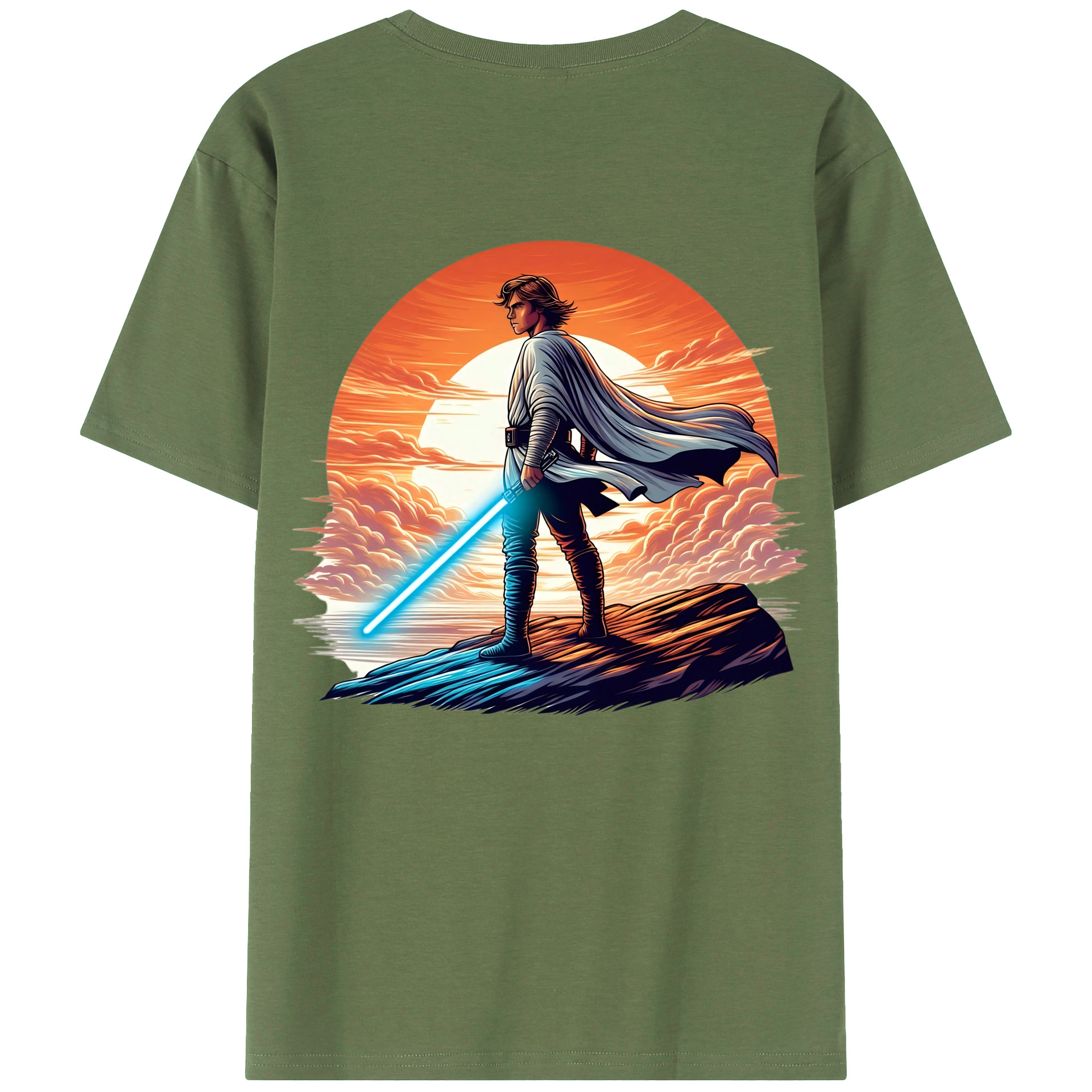（画像用） スター・ウォーズ Star Wars 綿100％ メンズ半袖Tシャツ（バックプリント） 通気性